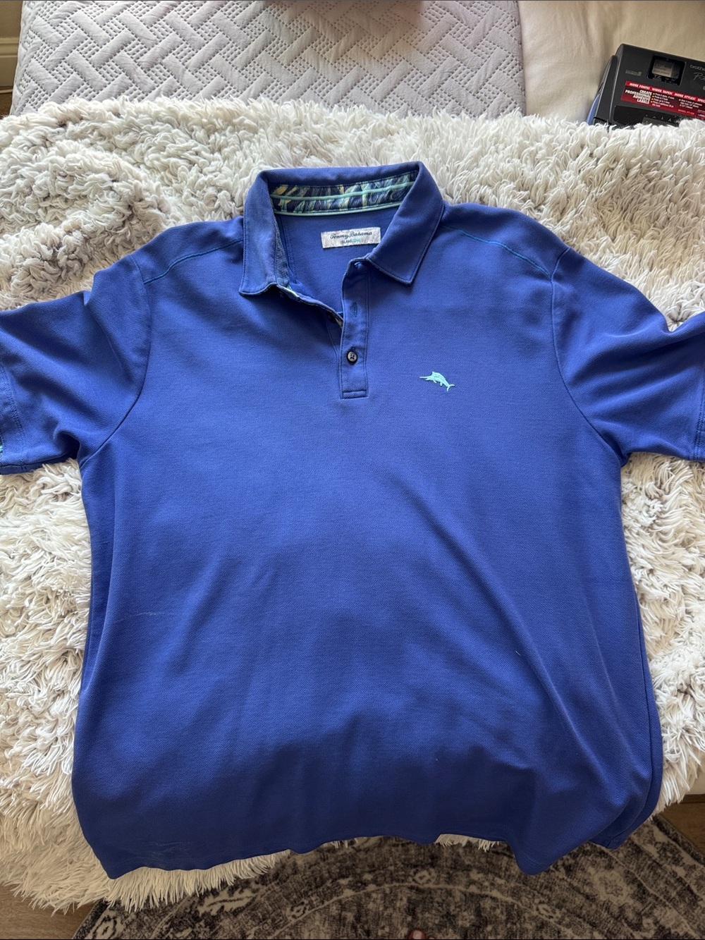 Tommy Bahama men’s  Polo Shirt in Blue - Lightweight Casual Tee